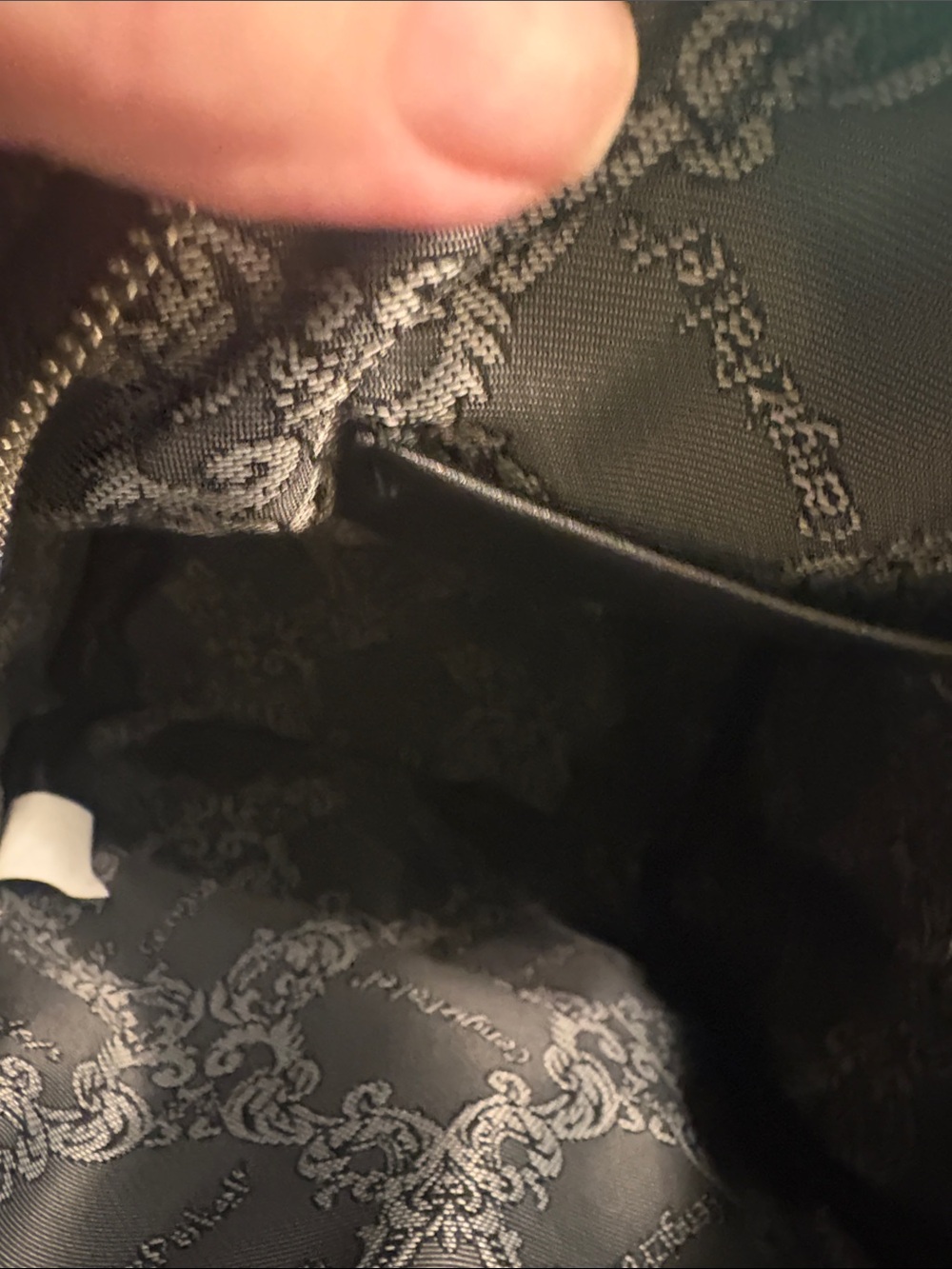 Compact Black Textured Backpack with Front Zip - Unbranded - Picture 8 of 8